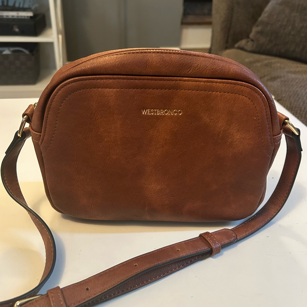 Brown Leather Crossbody Bag